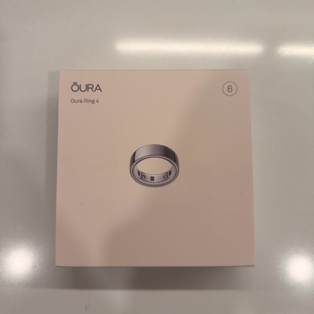 Oura Ring 4 Silver Size 6